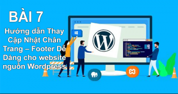 Thay đổi thông tin chân website – cho WordPress